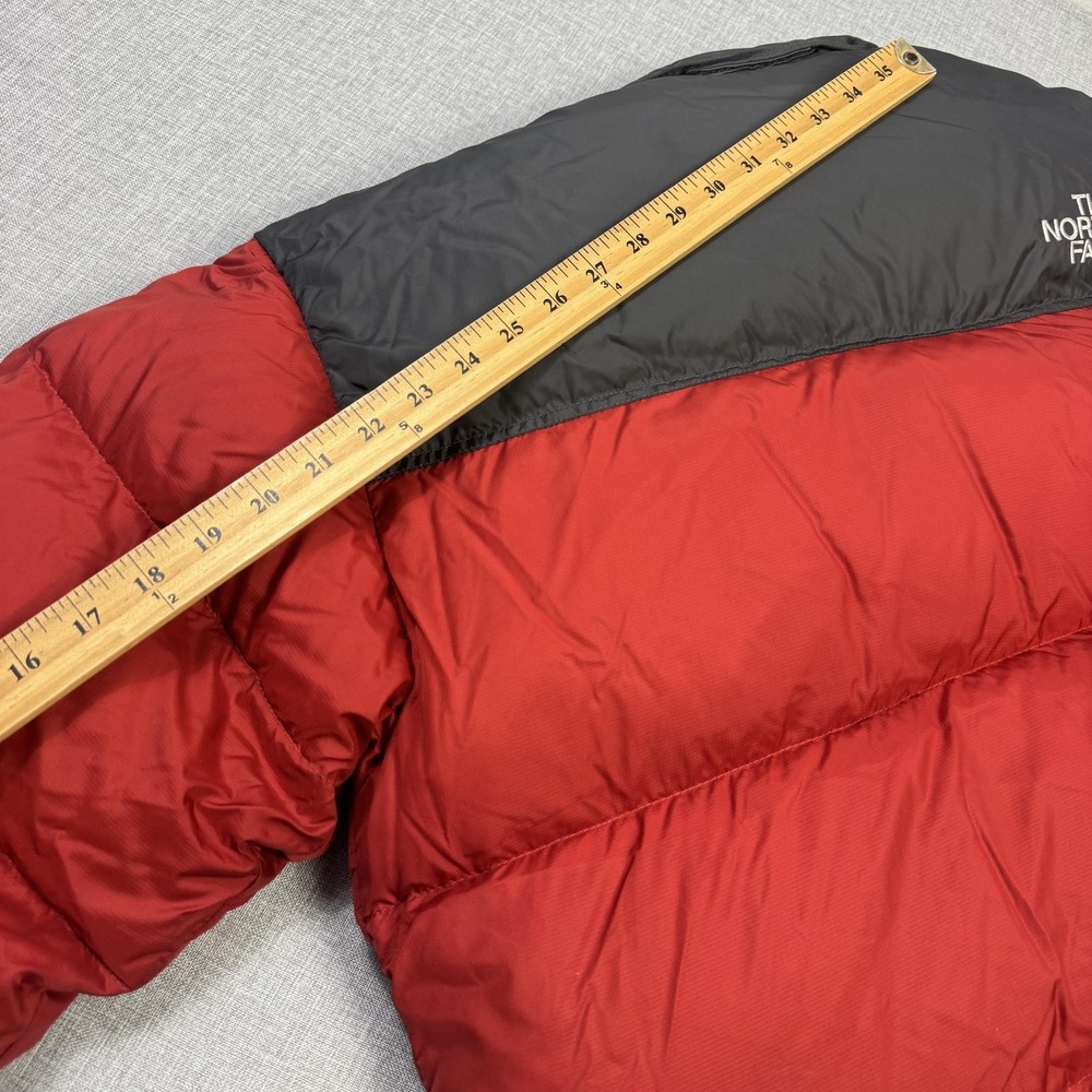 The North Face Puffer Jacket Mens Large Red Hooded 700 Fill Down Insulated - Picture 13 of 16
